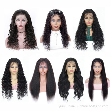 Hot Sell Cuticle Aligned Brazilian 100% Human Swiss HD Transparent brown Lace Front Glueless Virgin Hair Wigs for Black Women